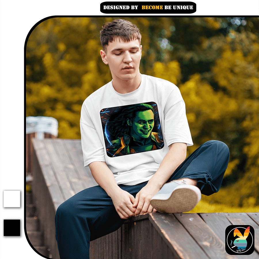 Áo thun thiết kế Be Unique Loki's Smile Cotton 100% form dáng Oversize kiểu thiết kế Unisex | BigBuy360 - bigbuy360.vn