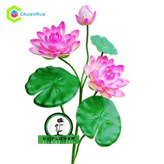 Hoa Giả - Sen Giả Trang Trí, Cành Hoa Sen Lụa Cao Cấp (Hàng Thái, Giống thật, Hoa Giả, Sỉ Hoa Giả,...)