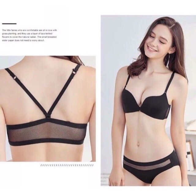 Bộ đồ lót cài trước dây lưới cao cấp CK