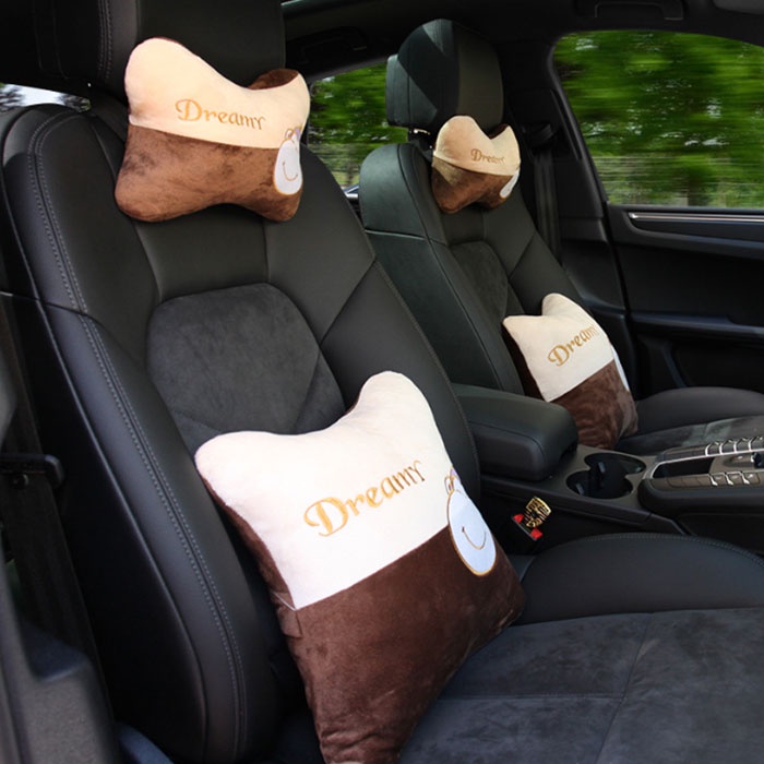 Gối tựa đầu ô tô gối tựa lưng ô tô trang trí xe hơi cao cấp hình Doraemon hoạt hình dễ thương TOO-STORE