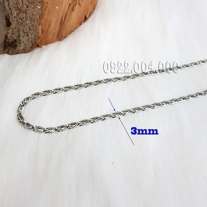Dây chuyền nam, dây chuyền nữ bảng 3 ly