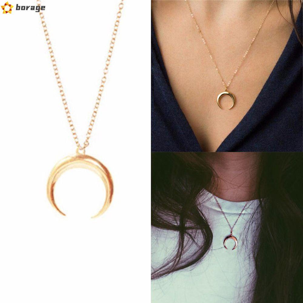 vòng cổ Mặt Trăng Khuyết Thời Trang Cho Nữ
