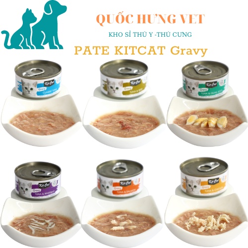 PATE GRAVY KITCAT - PATE CAO CẤP CHO MÈO HỘP 70G - hàng chính hãng - QUỐC HƯNG VET