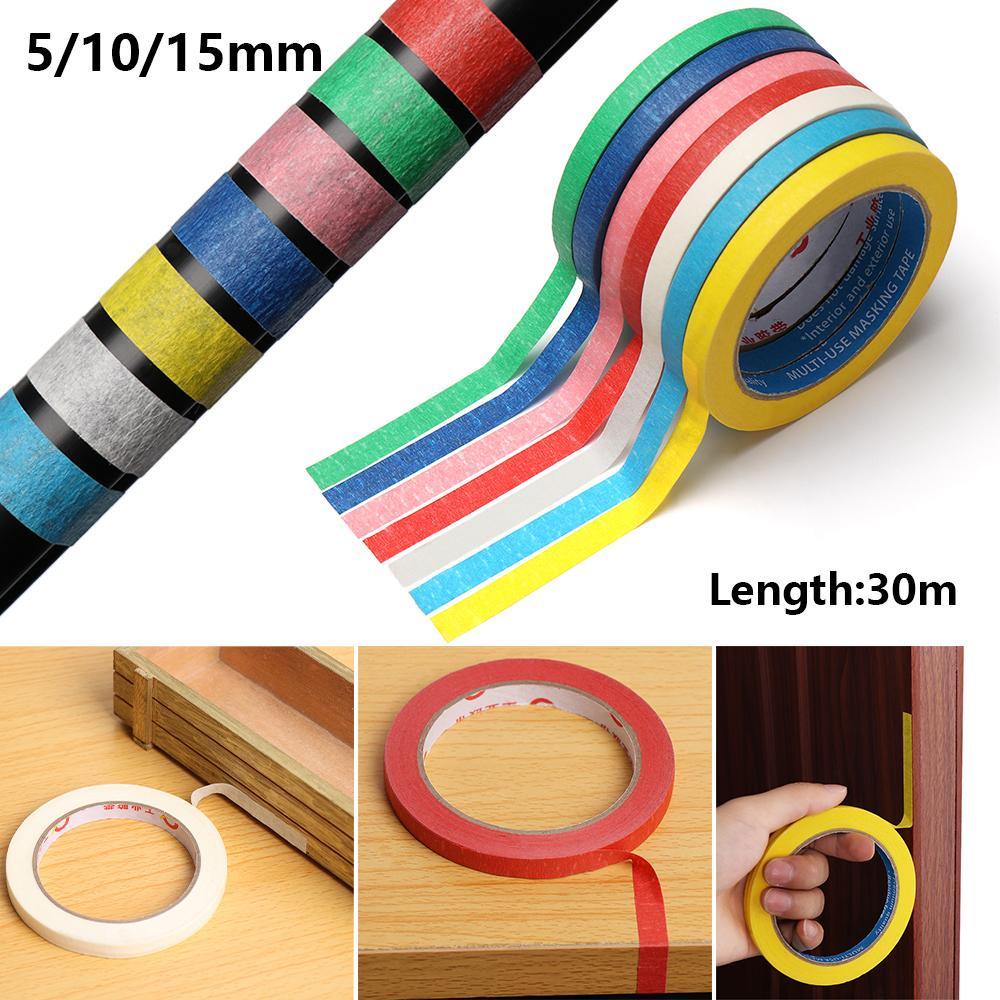 FAY 1 Cuộn Băng Keo Giấy Chống Nhiệt Dùng Trang Trí Xe Hơi DIY