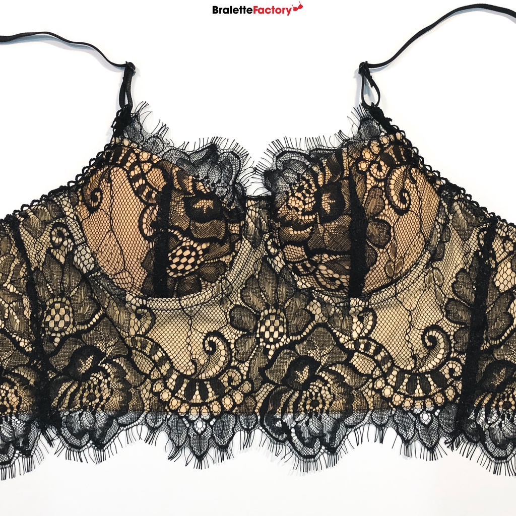 [Tặng mã 30k] Áo lót croptop BraletteFactory, áo lót ren mỏng sexy có gọng, mút lót, bralette hàng thiết kế  [ mẫu N09] | BigBuy360 - bigbuy360.vn