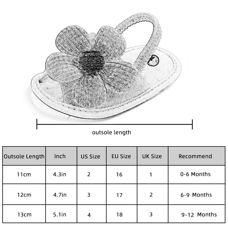 Xăng đan Đế Mềm Họa Tiết Hoa Hướng Dương Thời Trang Mùa Hè Cho Bé Trai Và Gái Tập Đi