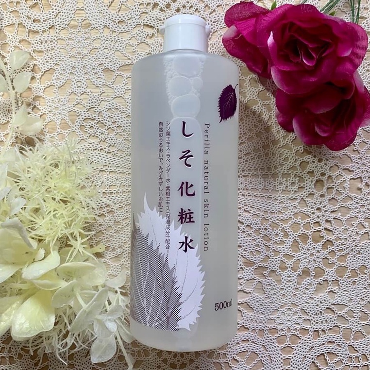 Nước Hoa Hồng Tía Tô Perilla Natural Skin Lotion 500ml Nhật Bản