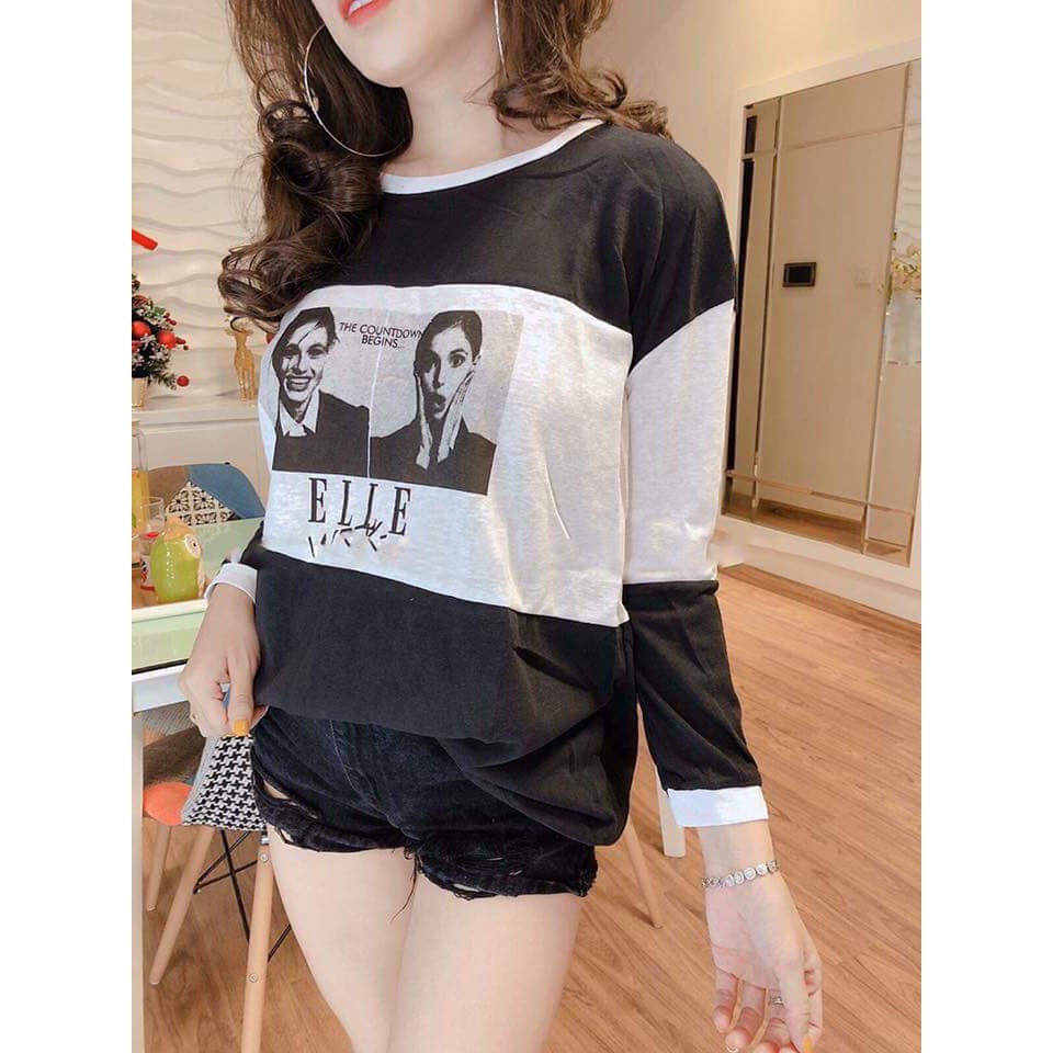 Áo thu đông phối 2 cô gái cực ngầu
