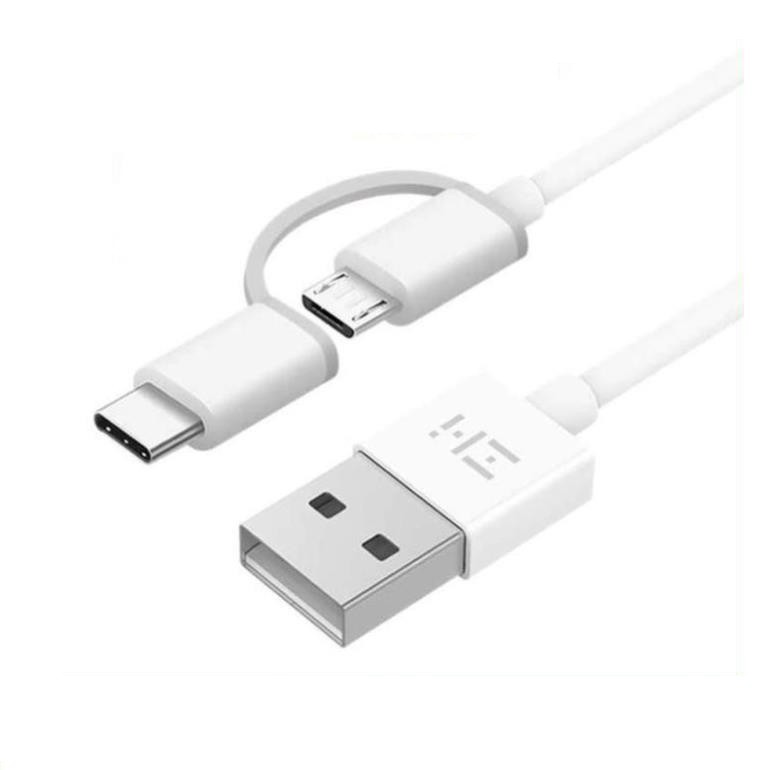 Cáp Zmi 2 đầu Micro USB- Type C ( Dài 1m & 30cm )