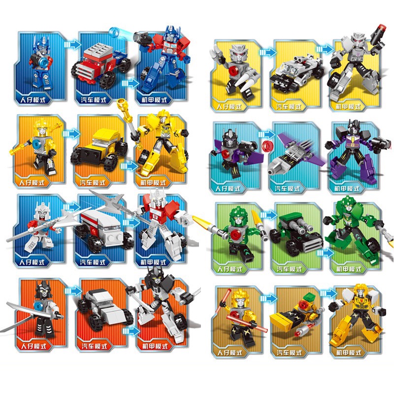 Đồ chơi lắp ráp hình máy bay ô tô xe tăng người máy thông minh lego