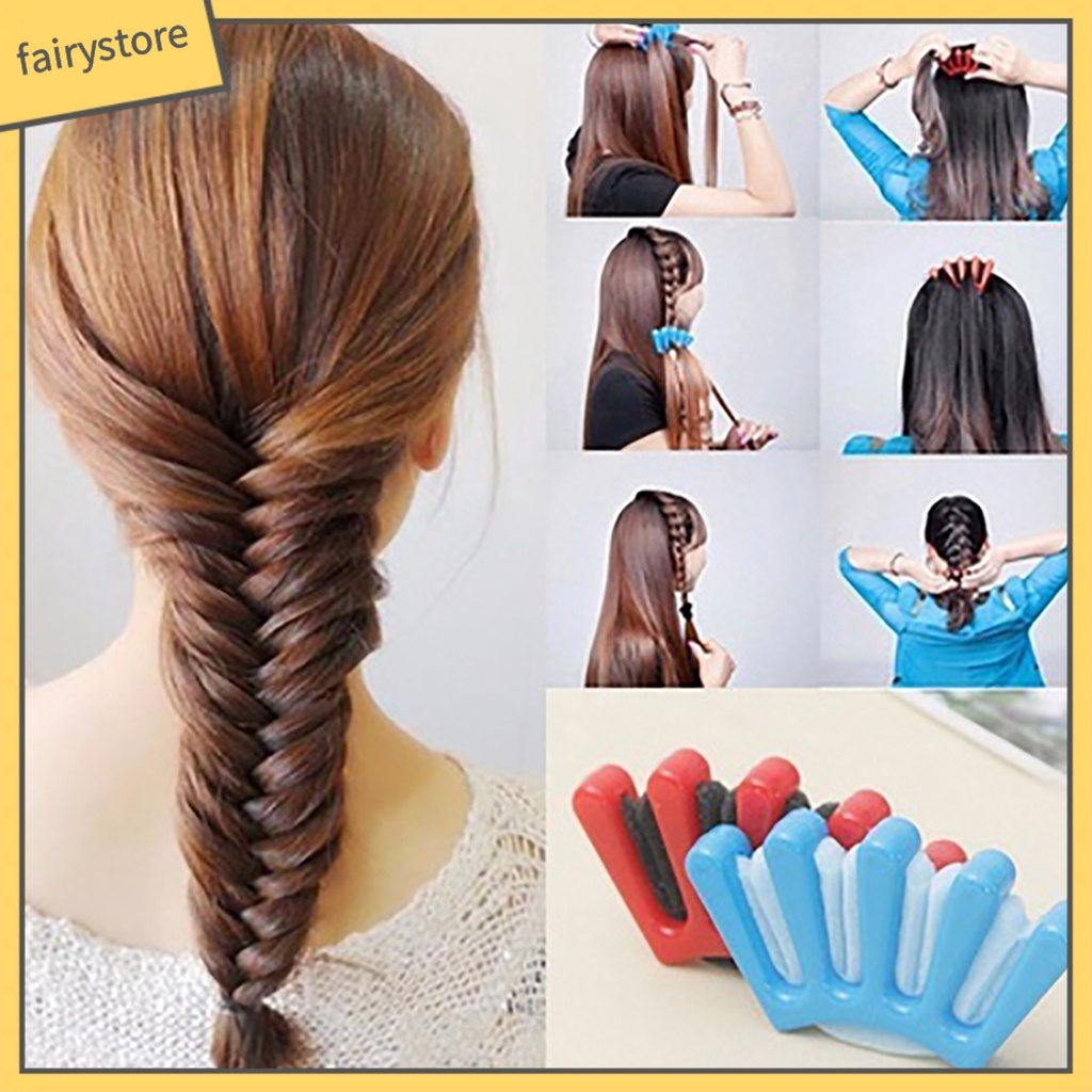Kẹp Nhựa Tạo Kiểu Tóc Tết Tiện Dụng Cho Nữ