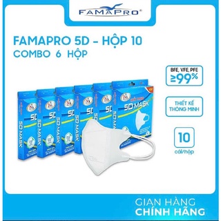 Khẩu trang FAMAPRO 5D - hộp