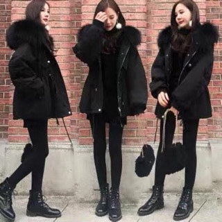 ÁO KHOÁC BÔNG MŨ LÔNG CỰC ĐẸP MỊN QUẢNG CHÂU ORDER MÃ 57784