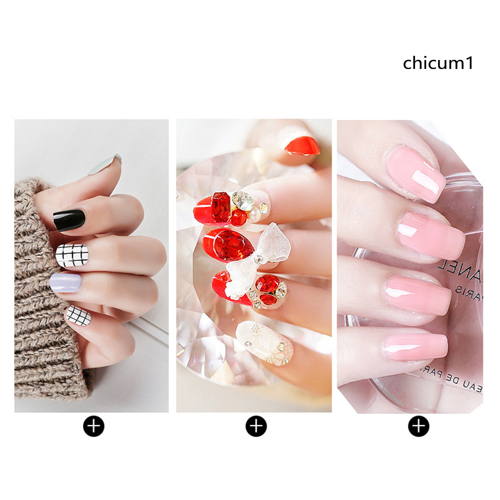 [Hàng mới về] Bộ 120 keo dán móng giả hai mặt trong suốt để trang trí móng nghệ thuật