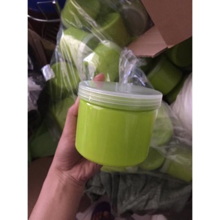 Combo 13c hủ nhựa 500g màu xanh