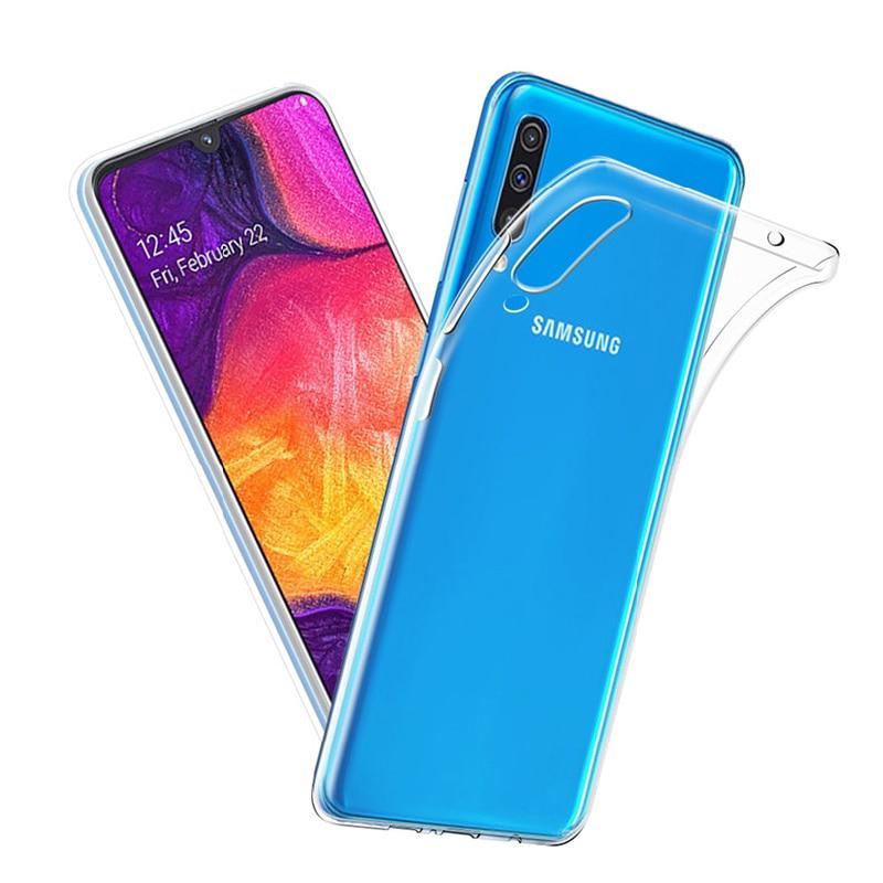Ốp điện thoại trong suốt mềm cho Samsung Galaxy A10 A20 A20e A30 A40 A50 A60 A70 S10 Plus S10e M10 M20 M30 A7 A750