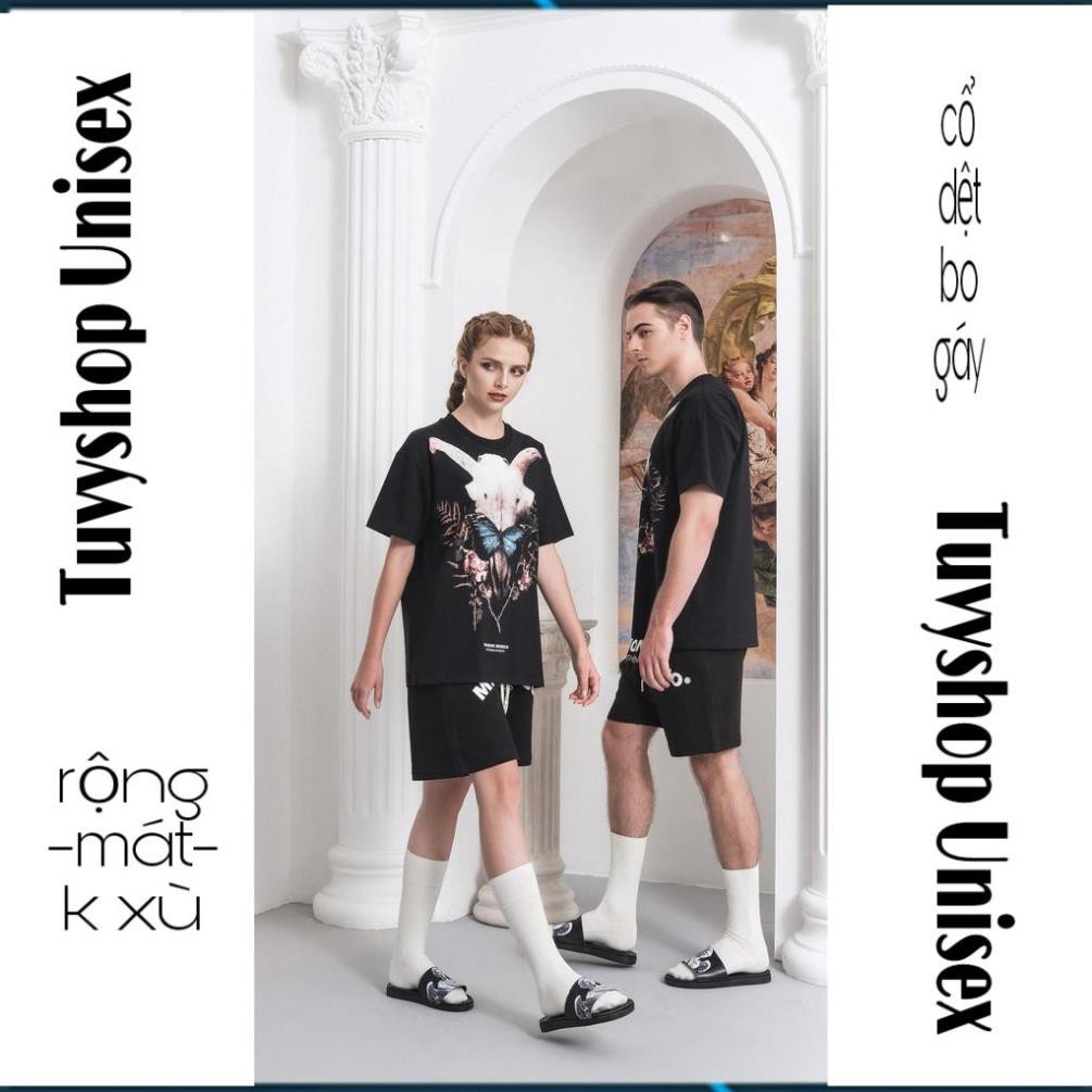 Áo thun Mikenco🔥FREESHIP🔥áo cotton in 5D đen form unisex nam nữ