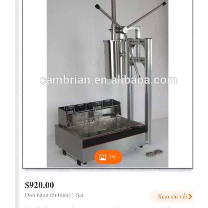 MÁY LÀM BÁNH CHURROS (Quẩy) .