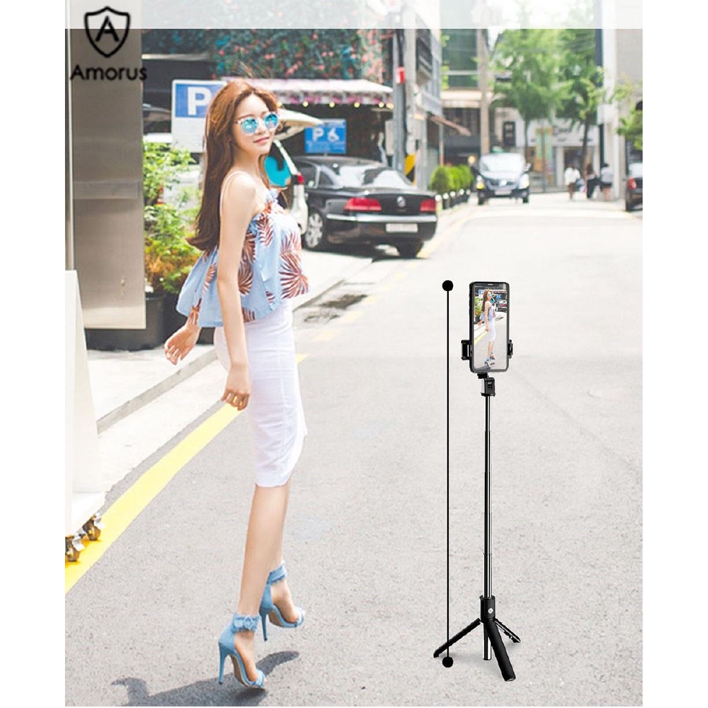 Chân đứng Tripod chụp ảnh Amorus K10 hỗ trợ kết nối Bluetooth và hẹn giờ chuyên dụng | BigBuy360 - bigbuy360.vn