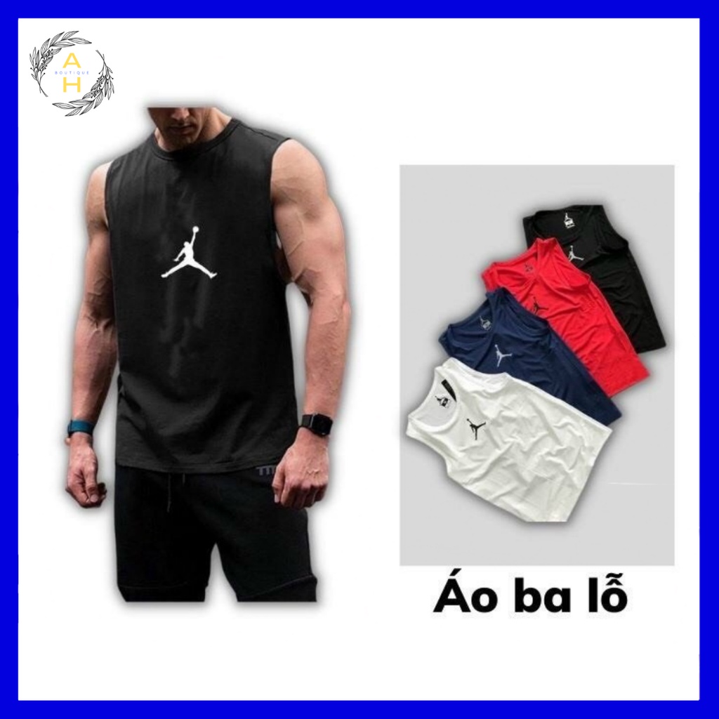 Áo ba lỗ thể thao sát nách co giãn thấm hút mồ hôi, chất liệu cotton siêu mát, đường may kĩ, hàng cao
