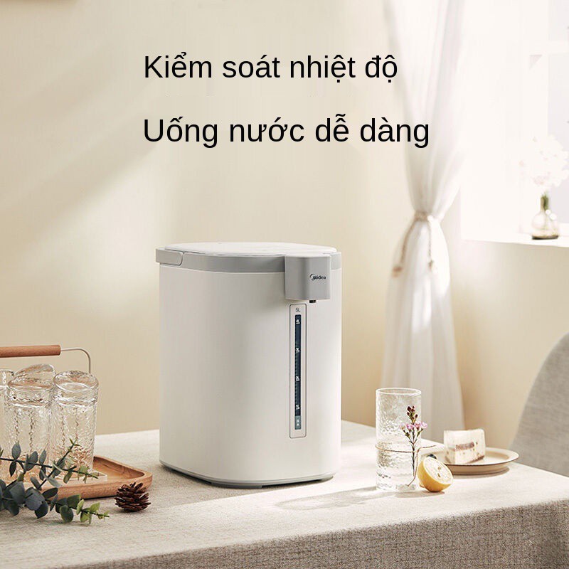 Bình nước nóng điện Midea giữ nhiệt tích hợp đun điều gia dụng sôi dung lớn hai lớp chống đóng cặn