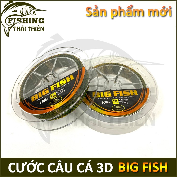 Cước câu cá Big Fish 3D cuộn 100m