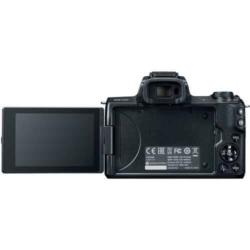 [Mã 159ELSALE hoàn 7% xu đơn 300K] Máy ảnh Canon EOS M50 + Lens 15-45mm