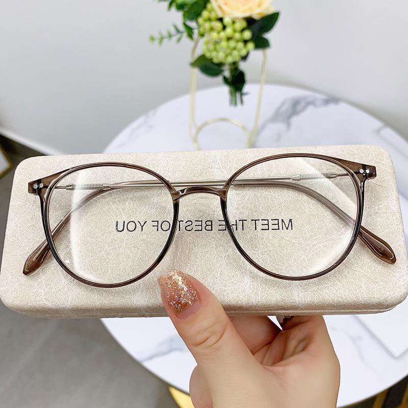 Mắt Kính Gọng Tròn Kim Loại Chống Bức Xạ / Ánh Sáng Xanh Chất Lượng Cao