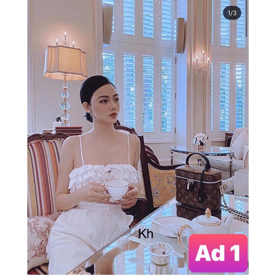 Áo 2 dây voan bèo xinh xắn