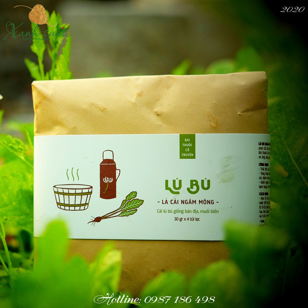 [Vietherb] Lú Bú- Lá Cải Ngâm Mông- Giúp Làm Ấm, Dưỡng Tử Cung- Thải Độc Tố, Đẩy Muối-Lu Bu Herbal Sitz Bath [Xanh Suốt]