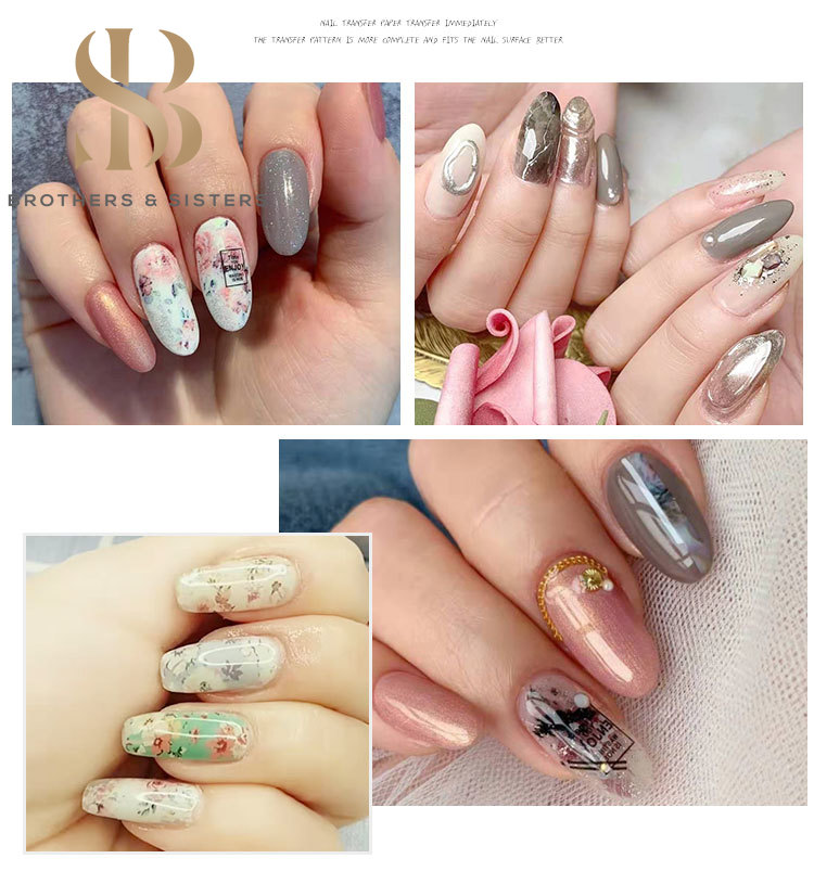 Hộp 10 cuộn miếng dán SUAKE dành cho trang trí móng tay nghệ thuật