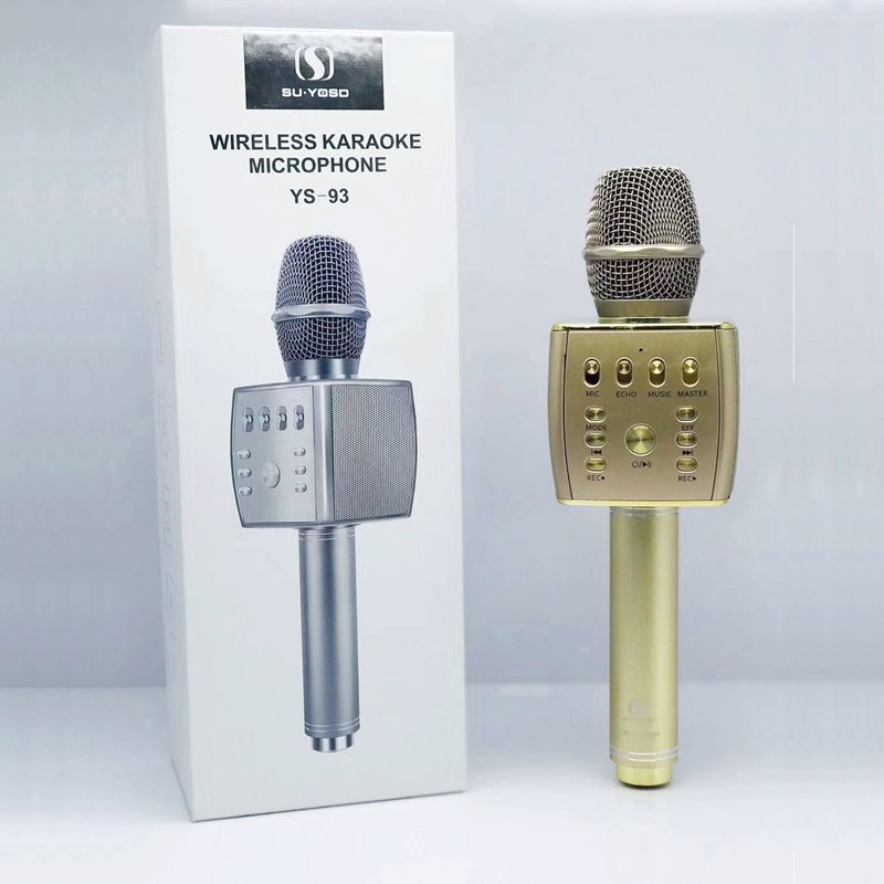 [Mã ELHACE giảm 4% đơn 300K] Micro karaoke bluetooth cao cấp SU YOSD YS-93 âm thanh hay kèm bộ thu tín hiệu qua loa rời