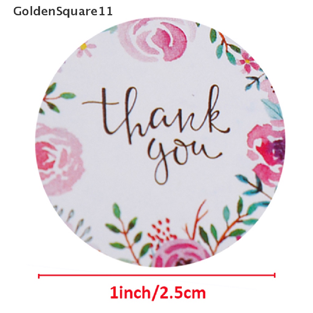 Cuộn 500 miếng dán trang trí sổ tay in chữ thank you dễ thương cho văn phòng