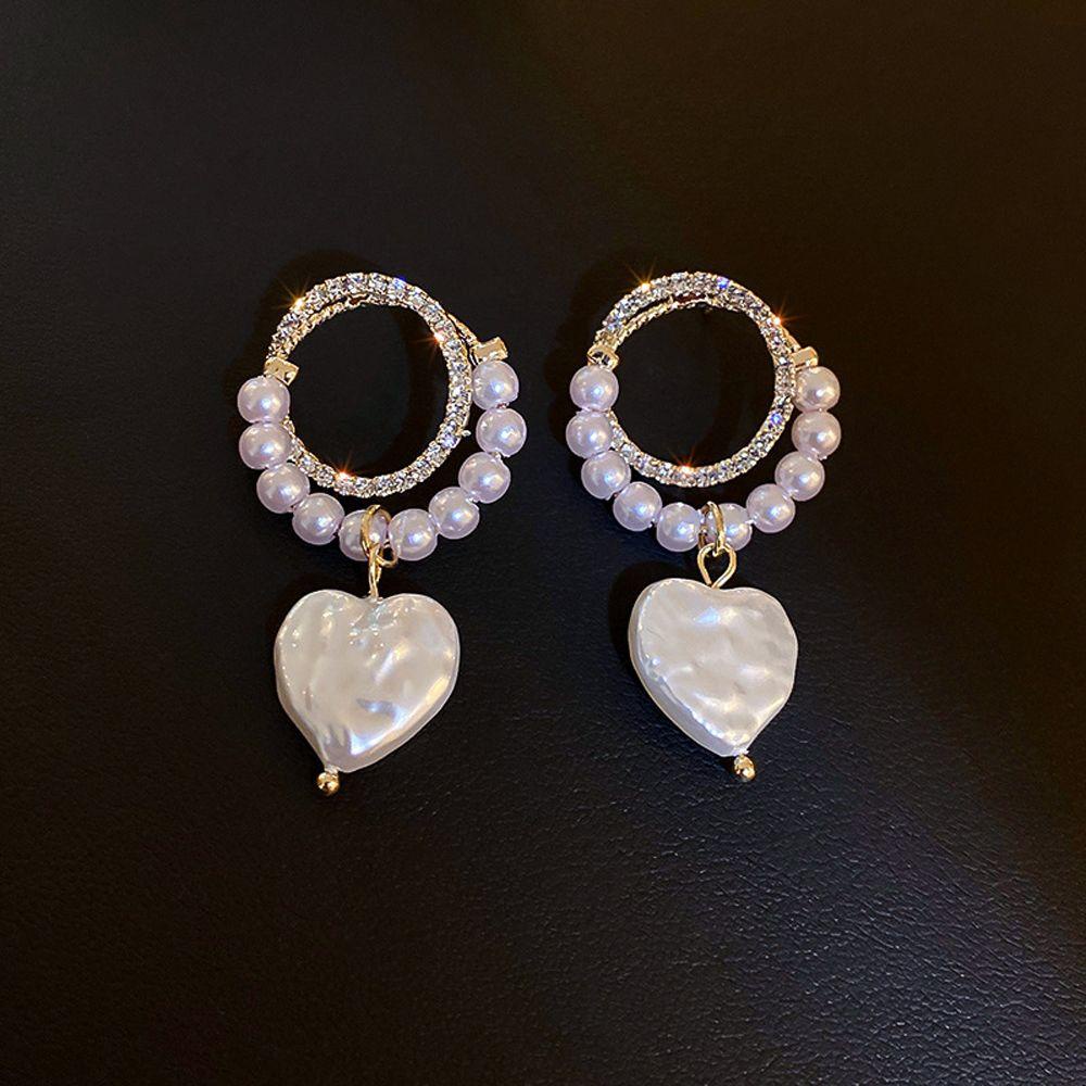 Bông Tai Dạng Vòng Thiết Kế Hình Học Thời Trang Cho Nữ MXMUSTY|Mặt Dây Chuyền Hình Trái Tim