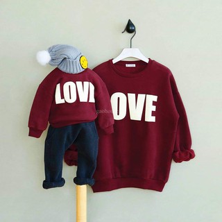 💏video áo nỉ gia đình, cặp đôi chữ love