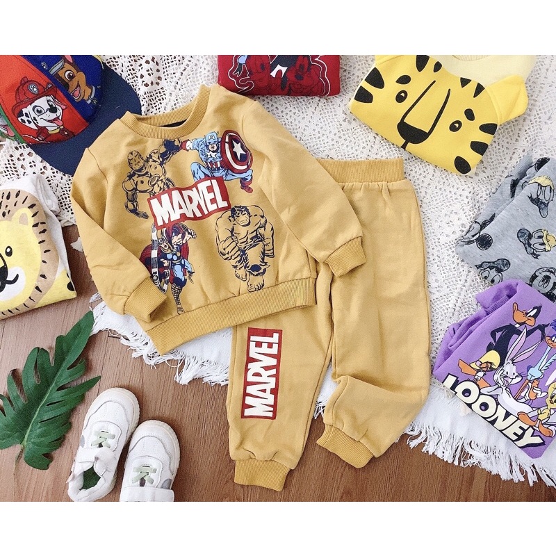 Bộ nỉ HM Marvel dư xịn bé trai