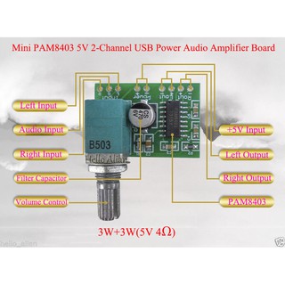 Module Khuếch đại âm thanh mini Pam8403