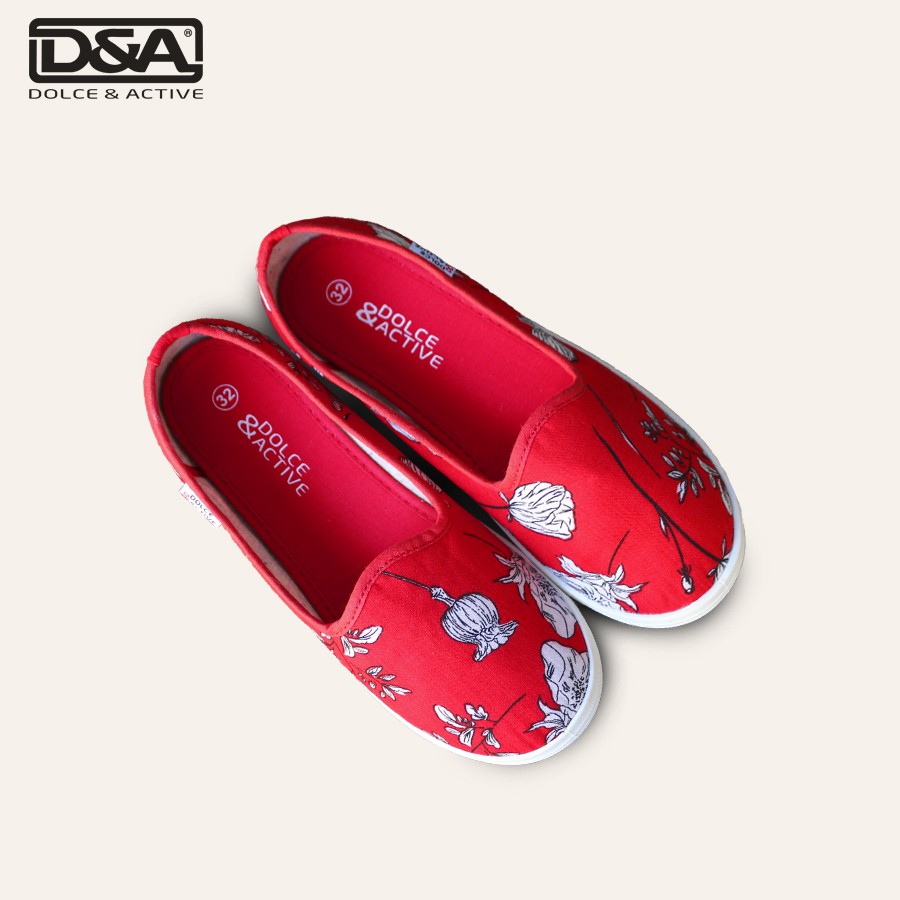 Giày slipon bé gái D&amp;A EPG1926 siêu nhẹ siêu bền