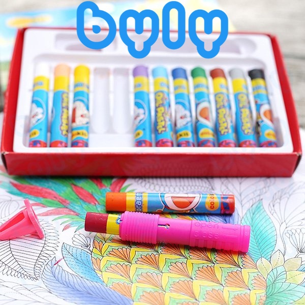 [Ship Hỏa Tốc] Hộp bút sáp dầu Doraemon 𝑻𝒉𝒊𝒆̂𝒏 𝑳𝒐𝒏𝒈 Colokit, OP-C09/DO - OP-C07/DO - ByLy Store