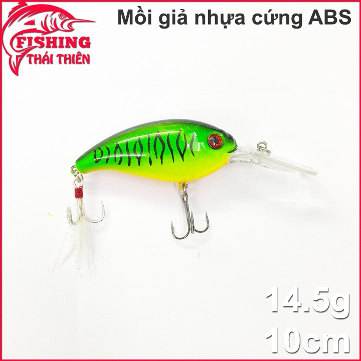 Mồi giả câu cá lóc chẽm tráp mú trôi loại cứng nhựa abs (10cm/14.5g)