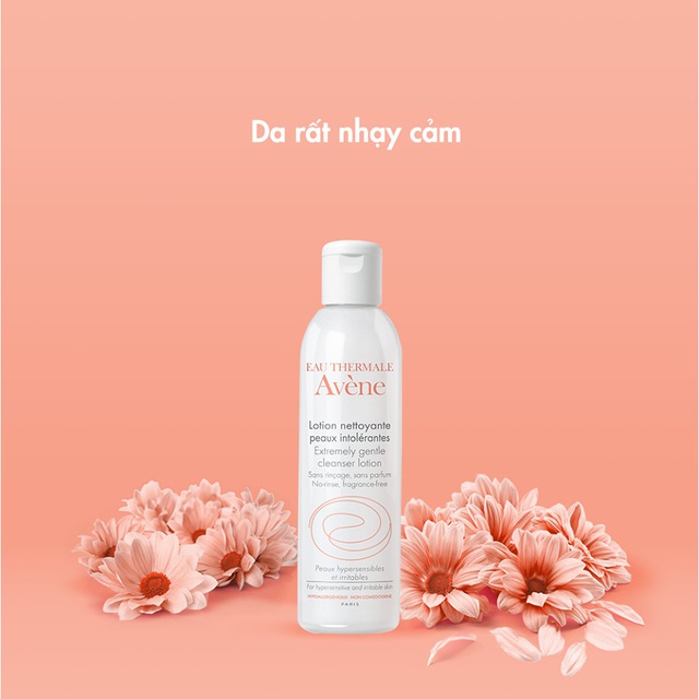 Lotion làm sạch và tẩy trang cho da nhạy cảm avène extremely gentle cleanser 20ml