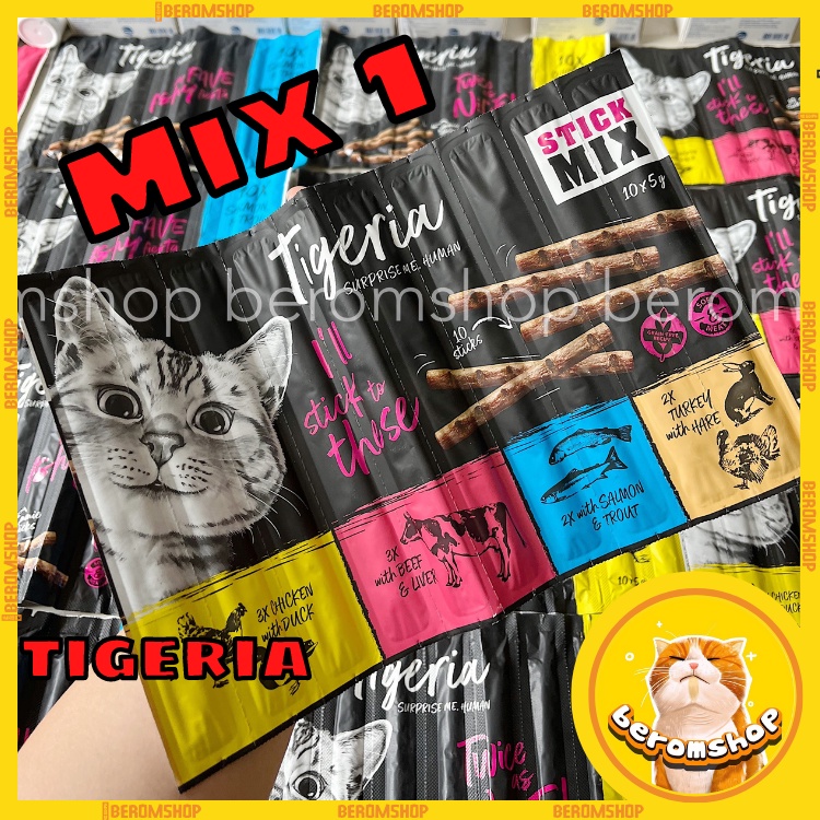 GẬY THƯỞNG TIGERIA STICK SNACK 5G 4 VỊ CHO MÈO NHẬP ĐỨC CỰC NGON GIÁ CỰC RẺ