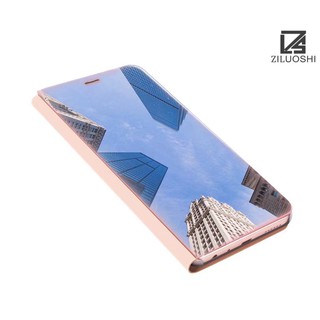 Bao da điện thoại nắp gập tráng gương cho OPPO R15 F5
