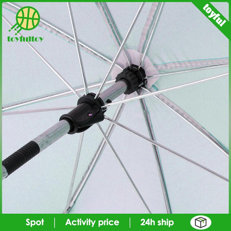 Dù Chống Tia UV Màu Hồng Thông Dụng Cho Xe Đẩy Em Bé