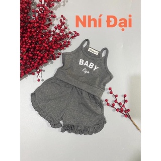Bộ thun cotton 4c bé gái siêu đáng yêu