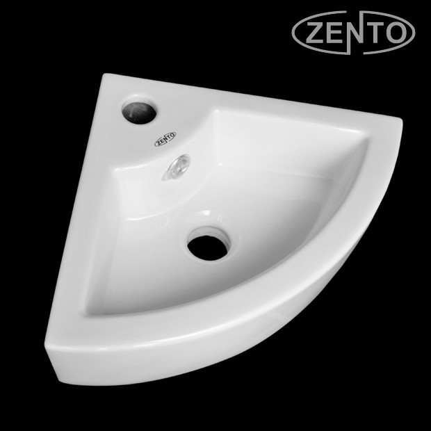 Chậu lavabo góc treo tường Zento LV6096