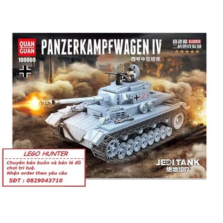 Bộ lắp ráp Lego Tank Panzer IV QuanGuan 100069