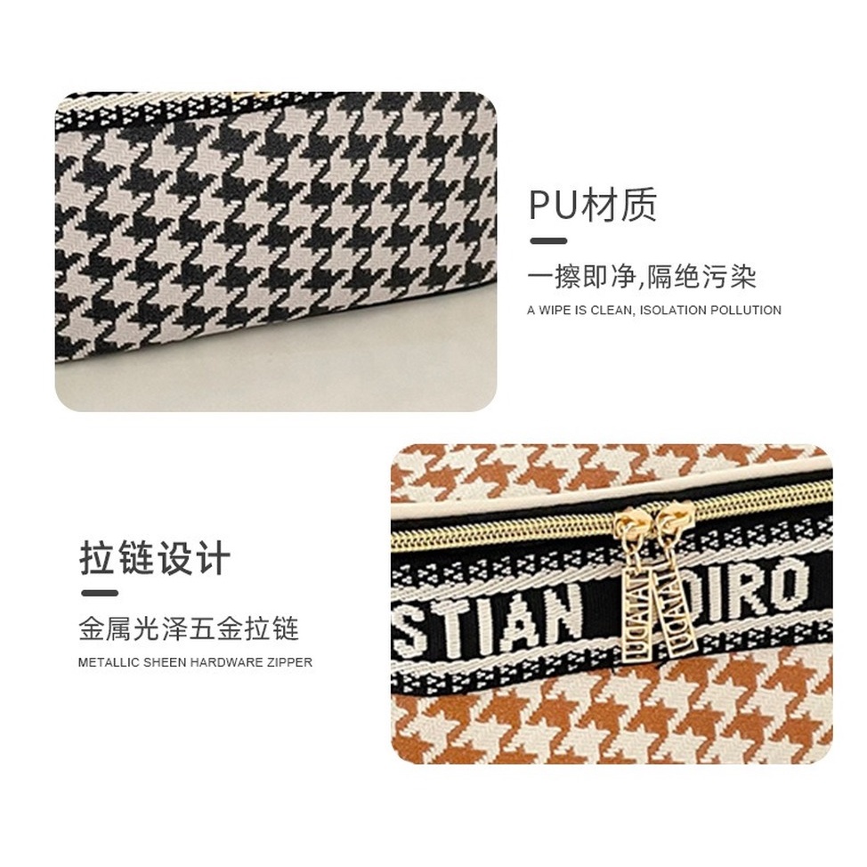 [Hàng mới về] Túi mỹ phẩm hình vuông cỡ lớn đơn giản tiện lợi