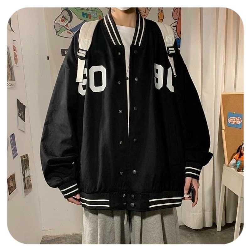 Áo khoác bomber, áo khoác nỉ nam nữ unisex dáng rộng phong cách ulzzang hàng loại 1 EQ | BigBuy360 - bigbuy360.vn