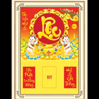 Tranh đá lộc 77457
